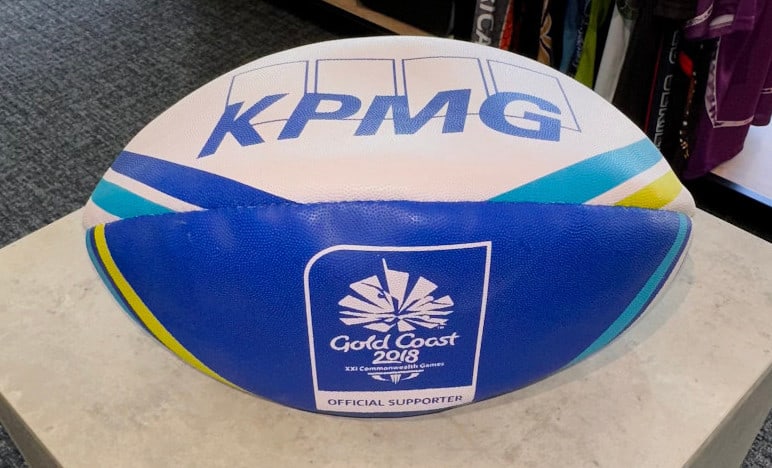 Gold Coast 2018 Commonwealth Games Corporation (GOLDOC) branded promotional football